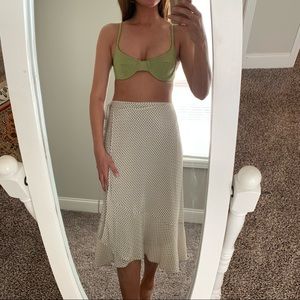 4Sienna Cream Polka Dot Wrap Skirt